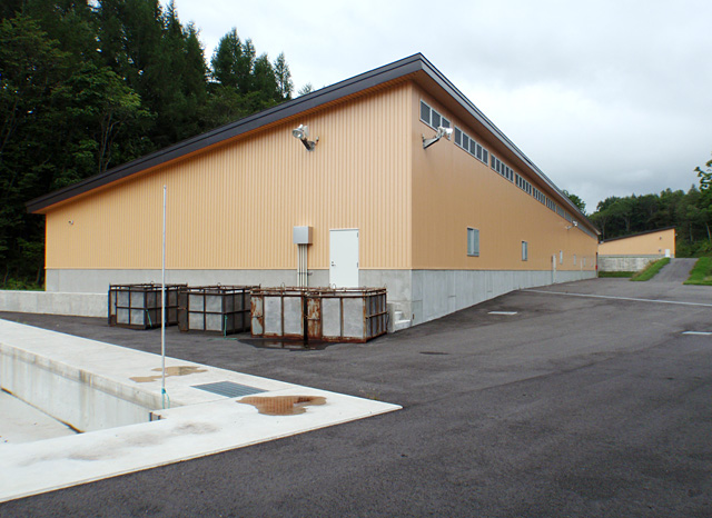 秋の川さけ・ます第2ふ化場新築工事
